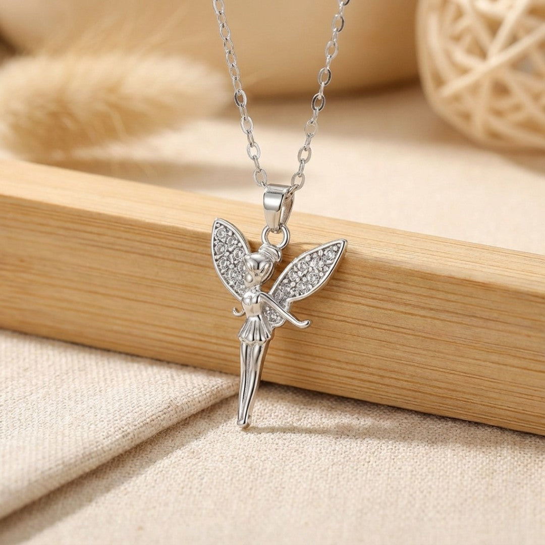 Lucky Fairy Necklace in Silver and Gold