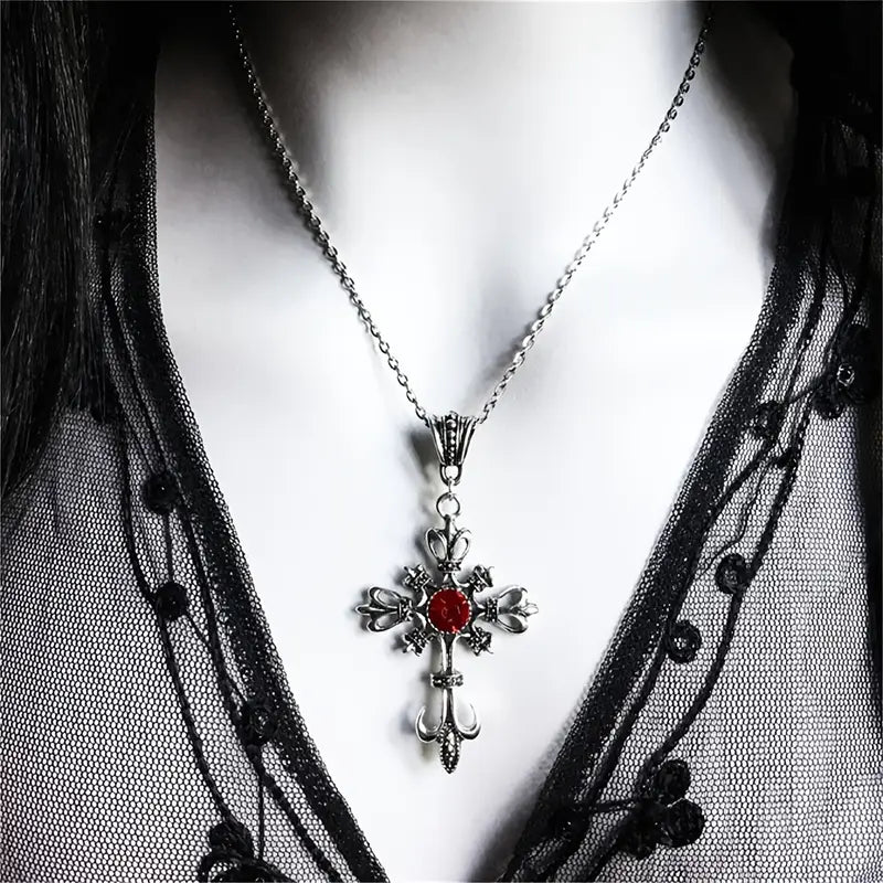 Veldrith Noirelle Cross Necklace