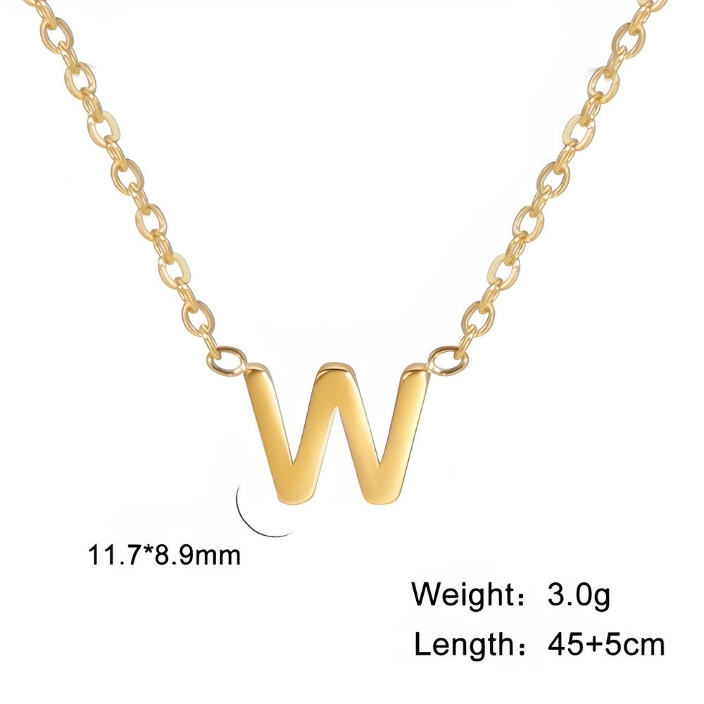 Chic Love Letter Gold Initial Necklace