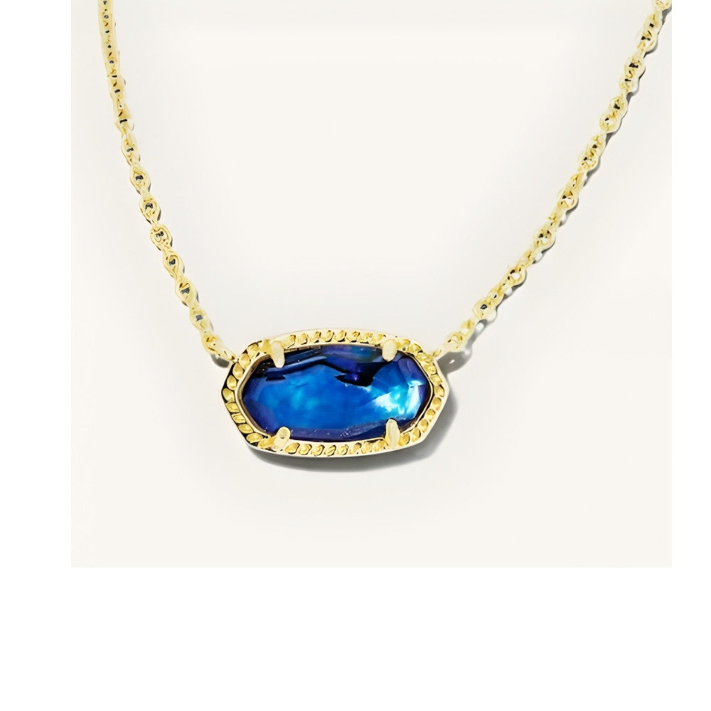 Classic Oval Sapphire Necklace