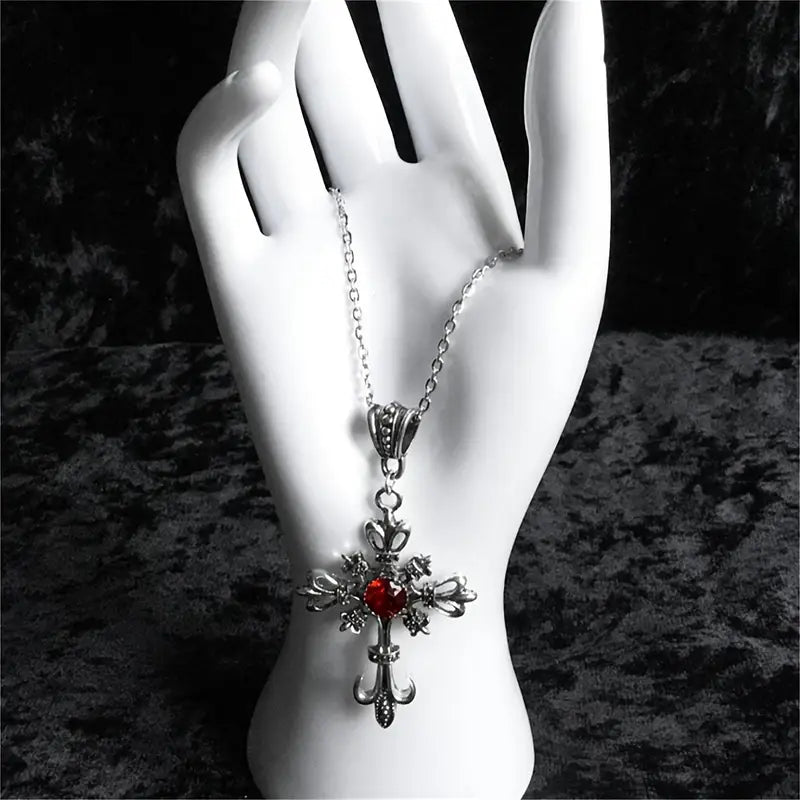 Veldrith Noirelle Cross Necklace