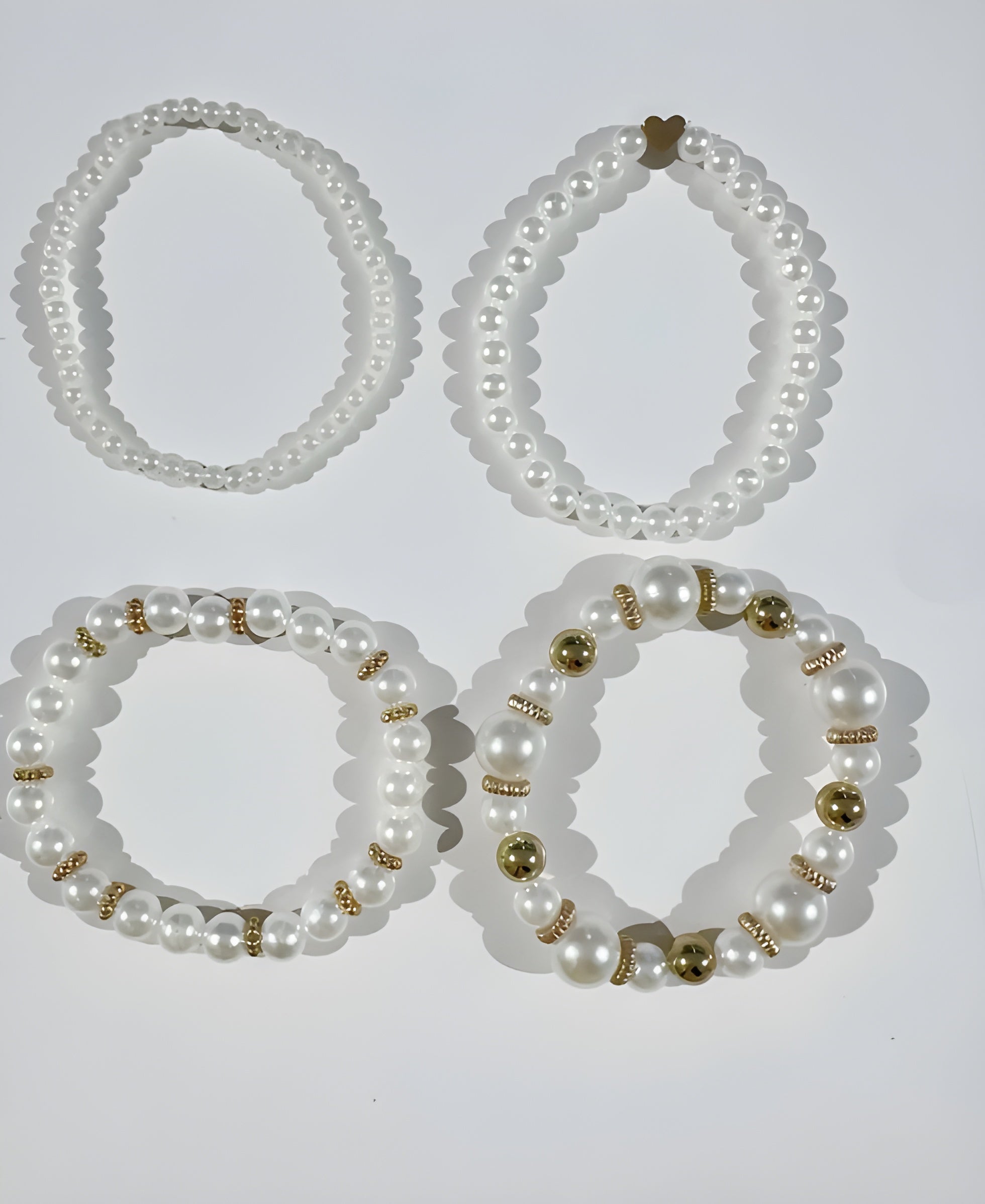 Exquisite Pearl Bracelet Set